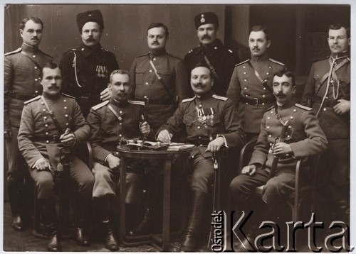 1914-1915, Lwów.
.
 Żołnierze armii rosyjskiej.
 Fot. NN, zbiory Ośrodka KARTA, udostępnił Jurij Karpenczuk
   
