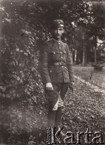 1919, Lwów, Polska.
 Jeden z obrońców Lwowa.
 Fot. NN, zbiory Ośrodka KARTA, udostępnił Jurij Karpenczuk
   
