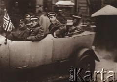 1919, Lwów, Polska.
 Członkowie angielskiej delegacji pokojowej.
 Fot. NN, zbiory Ośrodka KARTA, udostępnił Jurij Karpenczuk
   
