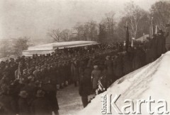 Lata 20., Lwów, Polska.
 Uroczystości na Cmentarzu Obrońców Lwowa.
 Fot. NN, zbiory Ośrodka KARTA, udostępnił Jurij Karpenczuk
   
