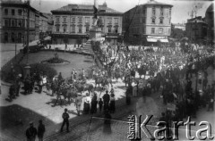 Wiosna 1919, Lwów, Polska.
Plac Mariacki - wjazd gen. Józefa Hallera.
Fot. NN, zbiory Ośrodka Karta, udostepnił Jurij Karpenczuk