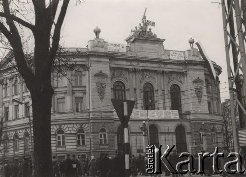 13-23.03.1968, Warszawa, Polska.
 Wydarzenia marcowe - gmach Politechniki Warszawskiej.
 Fot. NN, zbiory Ośrodka KARTA, przekazał Michał Spandowski
   
