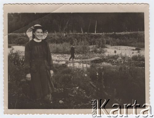 1954-1955, Orłowka, pow. Bolszaja Murta, Krasnojarski Kraj, ZSRR.
Zesłanka Sonia w 