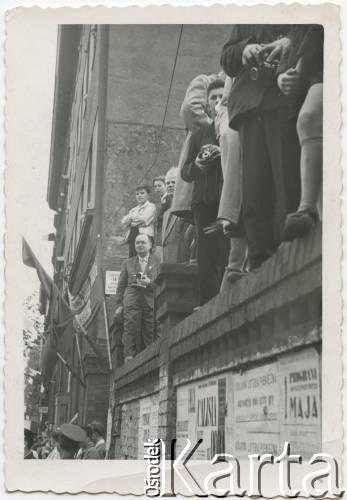 Po 1945, Opole, woj. opolskie, Polska.
Obchody Święta Pracy.
Fot. Stanisław Bober, zbiory Ośrodka KARTA