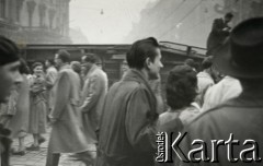 23.10 - 4.11.1956, Budapeszt, Węgry.
Rewolucja węgierska - ulice Budapesztu podczas zamieszek.
Fot. Marian Dudziński, zbiory Ośrodka KARTA