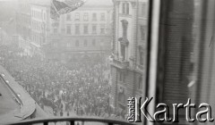 23.10 - 4.11.1956, Budapeszt, Węgry.
Rewolucja węgierska - ulice Budapesztu podczas zamieszek.
Fot. Marian Dudziński, zbiory Ośrodka KARTA