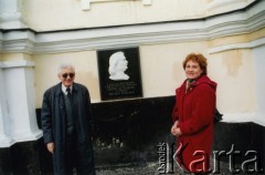 Kwiecień 2003, Berdyczów, Ukraina.
Zdzisław Najder i Natalia Bryżko-Zapór, radca Ambasady RP w Kijowie.
Fot. NN, kolekcja Zdzisława Najdera, zbiory Ośrodka KARTA.