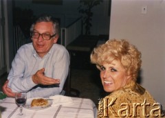 22.10.1988, Falls Church, Stany Zjednoczone. 
Zdzisław Najder i Ewa Walicka, żona Marka Walickiego.
Fot. NN, kolekcja Zdzisława Najdera, zbiory Ośrodka KARTA.