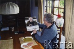 2009, Licheres, Francja.
Andrzej Busza z wizytą w domu u Zdzisława i Haliny Najderów.
Fot. NN, kolekcja Zdzisława Najdera, zbiory Ośrodka KARTA.