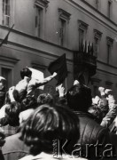 1.05.1982, Warszawa, Polska..
Stan wojenny - niezależna manifestacja zorganizowana przez podziemne struktury 