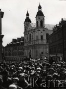 1.05.1982, Warszawa, Polska..
Stan wojenny - niezależna manifestacja zorganizowana przez podziemne struktury 