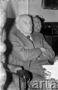 1978, Warszawa.
Spotkanie członków Komitetu Obrony Robotników, prof. Edward Lipiński.
Fot. Marcin Jabłoński, zbiory Ośrodka KARTA