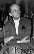 1978, Warszawa.
Spotkanie członków Komitetu Obrony Robotników w mieszkaniu prof. Edwarda Lipińskiego, Jerzy Ficowski.
Fot. Marcin Jabłoński, zbiory Ośrodka KARTA