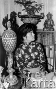1978, Warszawa.
Spotkanie członków Komitetu Obrony Robotników w mieszkaniu prof. Edwarda Lipińskiego, Anka Kowalska.
Fot. Marcin Jabłoński, zbiory Ośrodka KARTA
