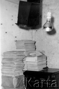 1978-1979, prawdopodobnie Konstancin k/Warszawy.
Konspiracyjna drukarnia Niezależnej Oficyny Wydawniczej NOWa.
Fot. Marcin Jabłoński, zbiory Ośrodka KARTA
