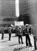 3-5.08.1981, Warszawa.
Strajk MZK, blokada ronda na skrzyżowaniu ul. Marszałkowskiej i Alej Jerozolimskich, hasło: 