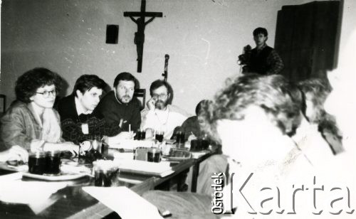 22-23.04.1989, Stalowa Wola, Polska.
I Krajowy Zjazd Prasy Niezależnej NSZZ „Solidarność”. Gazetę Podlaską wydawaną w Regionie Mazowsze reprezentował Tomasz Olko. 
Fot. Tomasz Olko, zbiory Ośrodka KARTA, przekazał Tomasz Olko