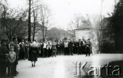 3.05.1984, Siedlce, Polska.
Demonstracja pod pomnikiem Kościuszki w Siedlcach w rocznicę uchwalenia Konstytucji 3-go Maja.
Fot. Tomasz Olko, zbiory Ośrodka KARTA, przekazał Tomasz Olko