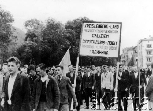 18.07.1943, Lwów, dystrykt Galicja, Generalna Gubernia.
 Ochotnicy 14 Dywizji Strzeleckiej SS 