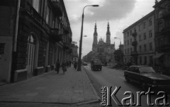 Wrzesień 1981, Warszawa, Polska.
Kościół na placu Zbawiciela widziany od strony ulicy Mokotowskiej. 
Fot. NN, zbiory Ośrodka KARTA/Independent Polish Agency (IPA) przekazał Józef Lebenbaum