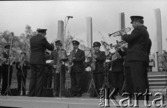 3.05.1981, Szczecin, Polska.
Uroczystość poświęcenia sztandaru Niezależnego Samorządnego Związku Zawodowego Solidarność Pomorza Zachodniego. Na zdjęciu orkiestra gra podczas uroczystości.
Fot. NN, zbiory Ośrodka KARTA/Independent Polish Agency (IPA), przekazał Józef Lebenbaum

