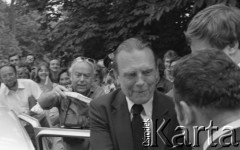 6-12.06.1981, Warszawa, Polska.
Wizyta Czesława Miłosza w Polsce po otrzymaniu Literackiej Nagrody Nobla. 
Fot. NN, zbiory Ośrodka KARTA/Independent Polish Agency (IPA) przekazał Józef Lebenbaum