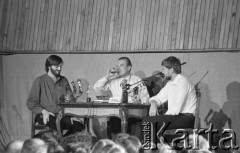 6.06.1981, Warszawa, Polska.
Wizyta Czesława Miłosza w Polsce po otrzymaniu Literackiej Nagrody Nobla - spotkanie z czytelnikami w Centralnym Klubie Studentów Politechniki Warszawskiej 