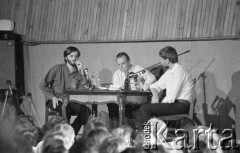 6.06.1981, Warszawa, Polska.
Wizyta Czesława Miłosza w Polsce po otrzymaniu Literackiej Nagrody Nobla - spotkanie z czytelnikami w Centralnym Klubie Studentów Politechniki Warszawskiej 