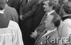 31.05.1981, Warszawa, Polska.
Pogrzeb Kardynała Stefana Wyszyńskiego. Na zdjęciu Lech Wałęsa. 
Fot. NN, zbiory Ośrodka KARTA/Independent Polish Agency (IPA) przekazał Józef Lebenbaum