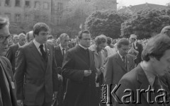 31.05.1981, Warszawa, Polska.
Pogrzeb Kardynała Stefana Wyszyńskiego - członkowie delegacji NSZZ 