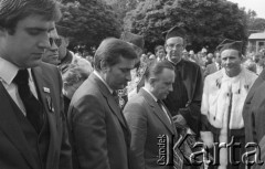 31.05.1981, Warszawa, Polska.
Pogrzeb Kardynała Stefana Wyszyńskiego - członkowie delegacji NSZZ 