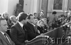 31.05.1981, Warszawa, Polska.
Pogrzeb Kardynała Stefana Wyszyńskiego - członkowie delegacji NSZZ 