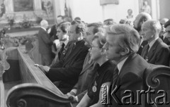 31.05.1981, Warszawa, Polska.
Pogrzeb Kardynała Stefana Wyszyńskiego - delegacja NSZZ 