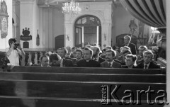 31.05.1981, Warszawa, Polska.
Pogrzeb Kardynała Stefana Wyszyńskiego - delegacja NSZZ 