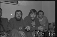 marzec 1981, Bydgoszcz, Polska.
Spotkanie działaczy Solidarności, trzeci od lewej Tadeusz Szymańczak.
Fot. NN, zbiory Ośrodka KARTA/Independent Polish Agency (IPA), przekazał Józef Lebenbaum