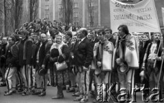 10.02.1981, Warszawa, Polska.
Manifestacja NSZZ 