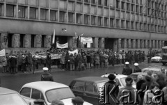 10.02.1981, Warszawa, Polska.
Manifestacja NSZZ 