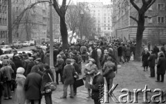 10.02.1981, Warszawa, Polska.
Manifestacja NSZZ 