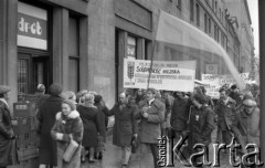 10.02.1981, Warszawa, Polska.
Manifestacja NSZZ 