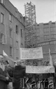 10.02.1981, Warszawa, Polska.
Manifestacja NSZZ 