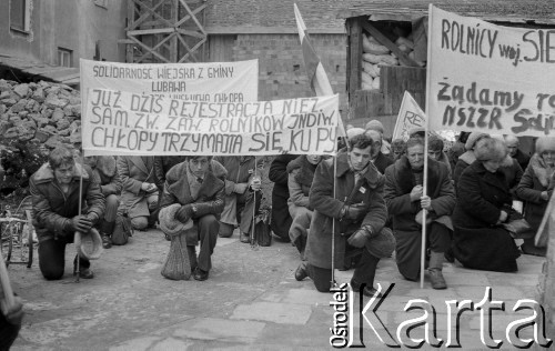 10.02.1981, Warszawa, Polska.
Manifestacja NSZZ 