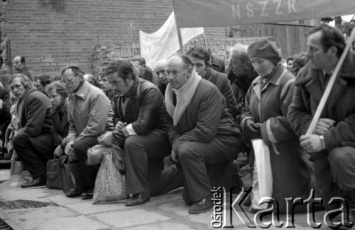 10.02.1981, Warszawa, Polska.
Manifestacja NSZZ 