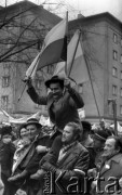 10.02.1981, Warszawa, Polska.
Manifestacja NSZZ 