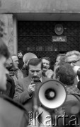 10.02.1981, Warszawa, Polska.
Manifestacja NSZZ 