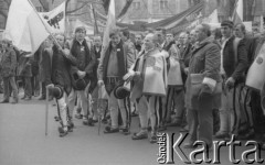 10.02.1981, Warszawa, Polska.
Manifestacja NSZZ 