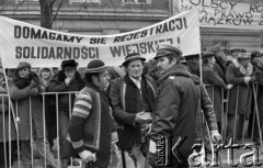 10.02.1981, Warszawa, Polska.
Manifestacja NSZZ 