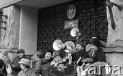 10.02.1981, Warszawa, Polska.
Manifestacja NSZZ 