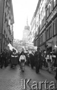 12.05.1981, Warszawa, Polska.
Przemarsz rolników z NSZZ 