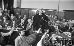 12.05.1981, Warszawa, Polska.
Rozprawa sądowa w sprawie rejestracji NSZZ 