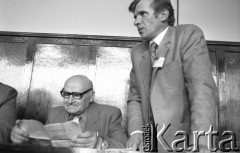 12.05.1981, Warszawa, Polska
Rozprawa sądowa w sprawie rejestracji NSZZ 